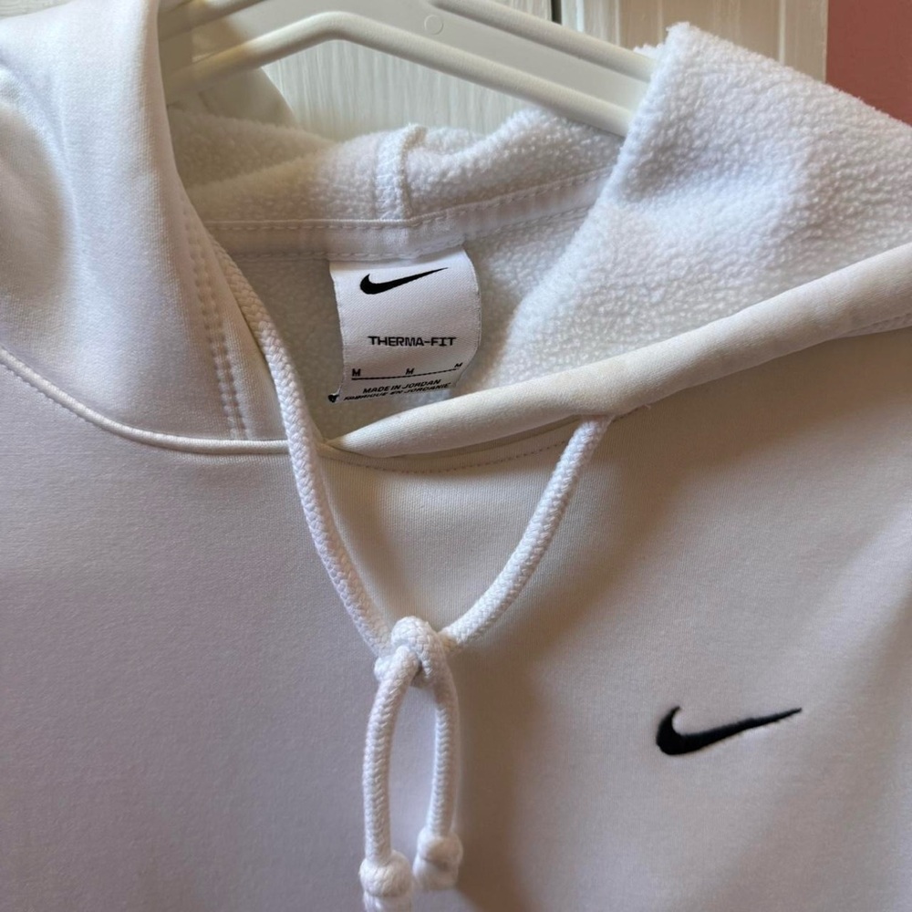 Nike Men's Classic White Hoodie - Picture 2 of 4